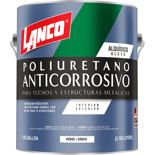 Lanco Esmalte Anticorrosivo de Poliuretano para Techos y Estructuras Metálicas - Image 5
